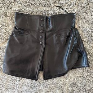 Leather skirt